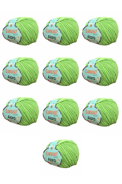 Lanoso Fir de bumbac Alara, pachet de 10 bucăți, 50 gr, 140 m, bumbac și acri...