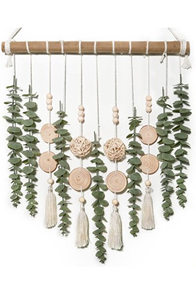 Arabest Wall Hanging Decor,Fake Plants Handmade Cotton Tapestry, Farmhouse De...