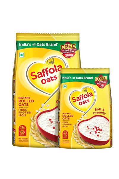 Saffola OATS PLAIN 900GM + 300GM