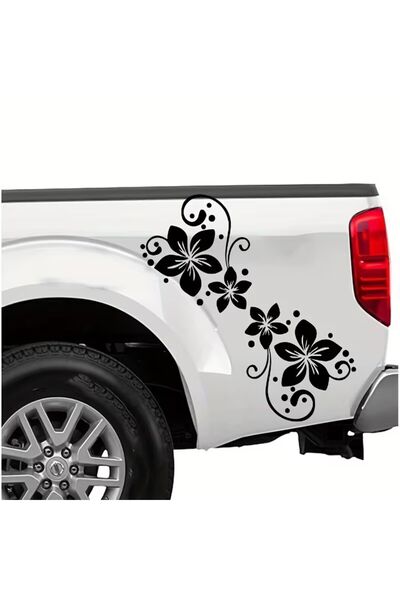 ÖZGÜL REKLAM Çiçek desen araba dekoru Motor Sticker - Bisiklet Sticker - Araç...