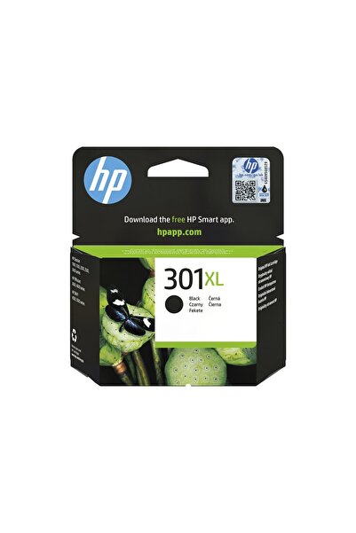 HP 301XL Original Black Ink Cartridge, High Yield, 1‑Pack (CH563EE#UUS)