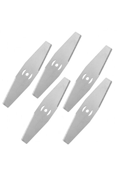 E-ANAMAG Set of 5 Metal Blades for Brush Cutter, Lawn Mower, 150 x 15 mm, Met...