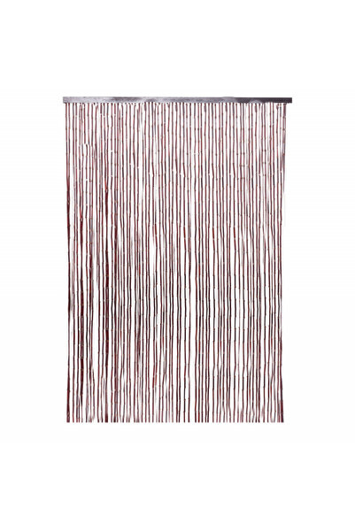 Q DECOR home&kids&garden Wooden Beaded Door Curtain, Cuba, Brown Red Color