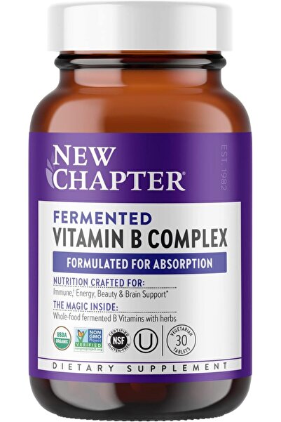 New Chapter Fermented Vitamin B Complex, 30 Count