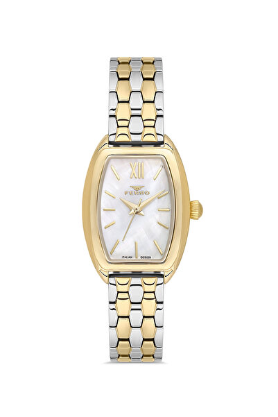 FERRO Yellow and Silver Steel Cord Women's Wristwatch Fl21769A-D 3Atm Water R...