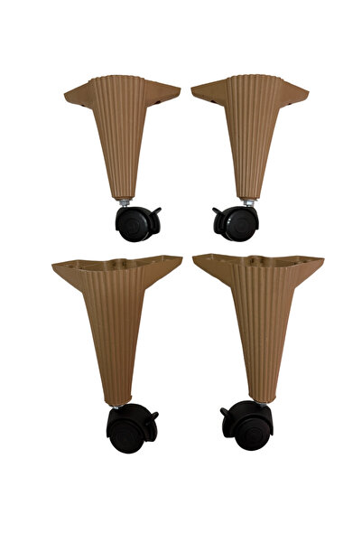 OnurEvimde Frenli Kilitli Tekerlekli Sehpa Ayağı, Çizgili Sihirli Sehpa Ayağı...