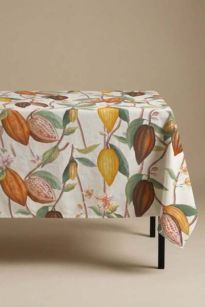 dekomall home & living Cocoa Garden Cotton Tablecloth-Msor010