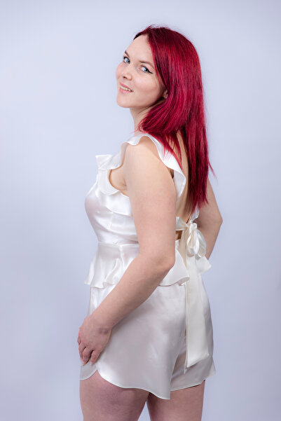 Katerinna Compleu dama din matase naturala 100%, 19 momme 6 A calitate , Clou...