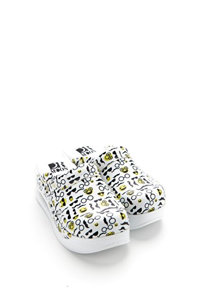 MARVELLAS SABO Patterned Leather Sabo Slippers Orthopedic Hospital Doctor Nur...