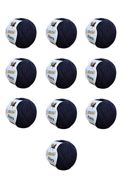 Lanoso Alara Cotton Yarn Pachet de 10 bucăți 50 gr 140 m Bumbac și Acrilic (9...
