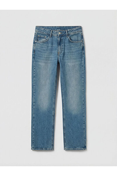 LC Waikiki LCW JeansIndigo Γυναικείο Τζιν Παντελόνι Κανονικής Μέσης Ίσιας Γρα...