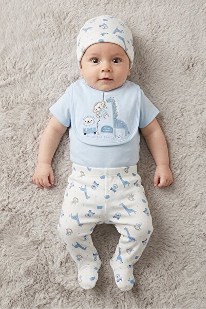 Rock A Bye Baby Boutique مجموعة هدايا معلقة للأطفال الصغار، 10 قطع، باللون ال...