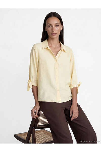 LC Waikiki Yellow Modal Blend Women's Shirt