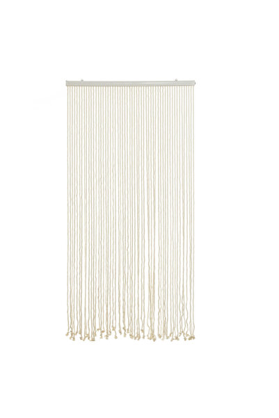 Q DECOR home&kids&garden Macrame Curtain 54 Braided Rope, 90x200 cm, Beige