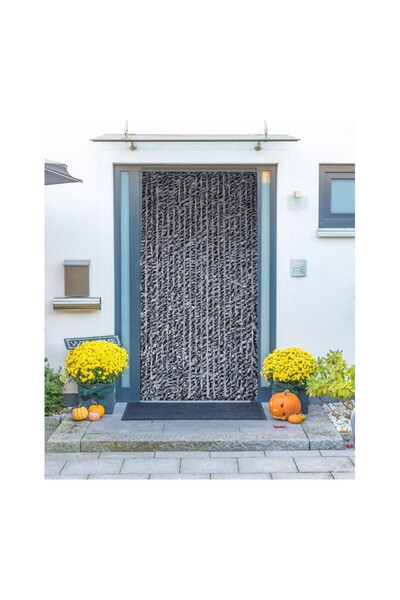 Q DECOR home&kids&garden Entrance Door Curtain Martinique "Cat Tail" 90x210cm...