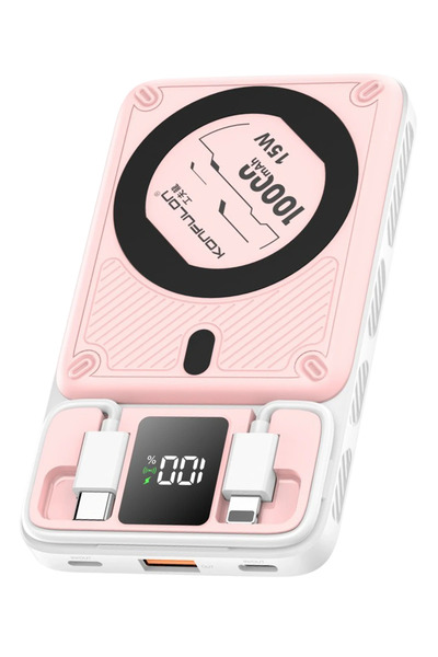 Konfulon NRZSNT M25W 10.000 mAh 20W PD Magsafe Powerbank (122221) - Pembe