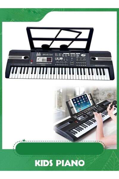 Arabest 61-Key Electronic Digital Piano with Microphone, Stand, Built-in Spea...