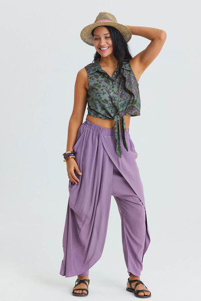 Los banditos Pantaloni largi cu talie elastică cu două pieptări