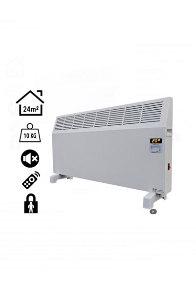 Electro Konfor Konvektör 2000W Dijital Elektrikli Isıtıcı Beyaz