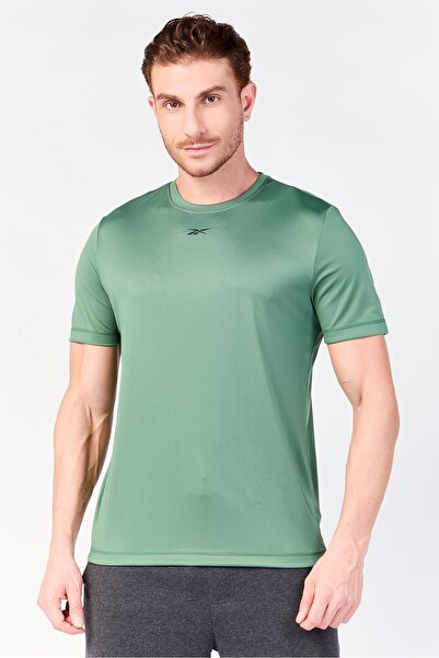 Reebok Men Sportswear Fit Short Sleeve Training T-Shirt, Green