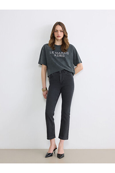 LC Waikiki Esvab • Modern & Distinctive High-Waisted Spanish Flare Women's Je...