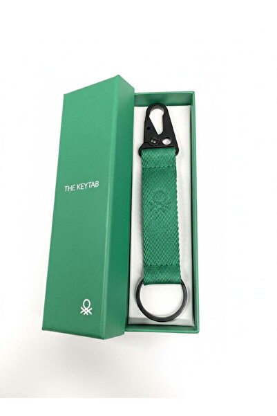 United Colors of Benetton Green Unisex Gift the Key Tab Keychain Model Code: ...