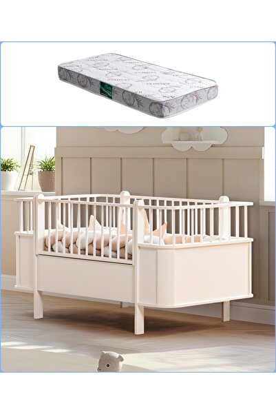Setay MDF Beşik, Dünya Büyüyen Beşik 80x130 - 1 Adet 80x130 Comfort Yatak