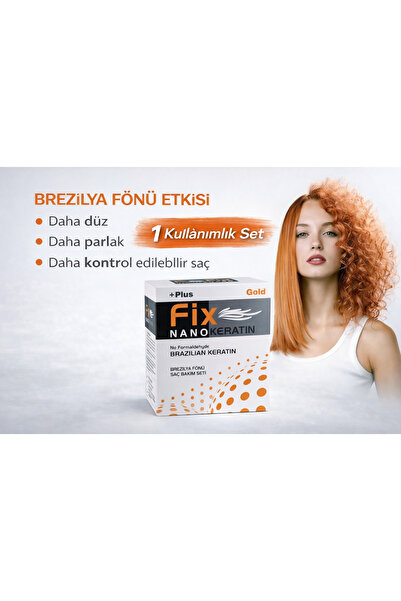 Fix Nano Keratin 4 lü Professional 4'lü Saç Bakım ve Pürüzsüzleştirici Sistem...