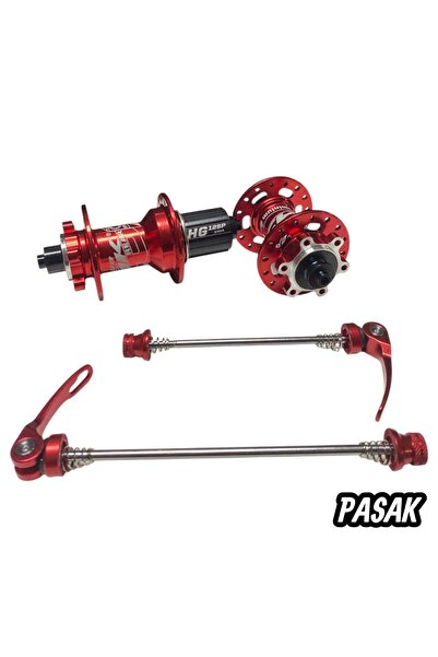 Evo MTB YÜKSEK SESLİ ÖN-ARKA GÖBEK SETİ PASAK 32H KIRMIZI