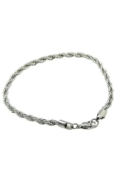 GemSale Brățări din oțel inoxidabil cu lanț argintiu