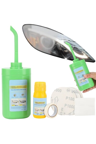zola Kit restaurare faruri auto, solutie regeneranta, 3 smirghele, 1 laveta, ...