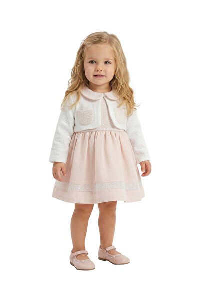 The-kid.co Pastel Harmony Baby Girls Dress Set - Salmon