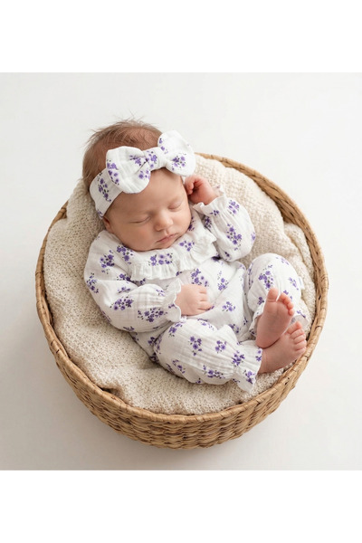 Hülya's MIND BEBEK ÇITIR ÇİÇEKLİ MÜSLİM TULUM