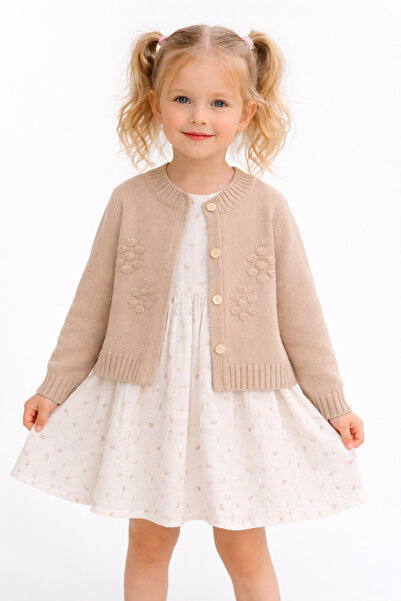 Ebruli 67603-26 Σετ φόρεμα με ζακέτα για κορίτσια, άνετη εφαρμογή, καθημερινό...