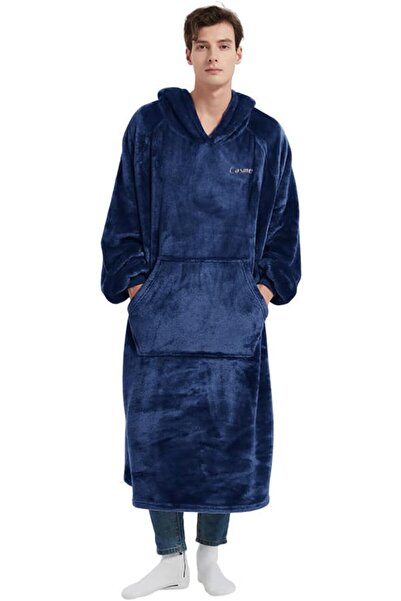 casme Wearable Blankets for Women and Man Plus Size Bathrobe Home Robe Plush ...