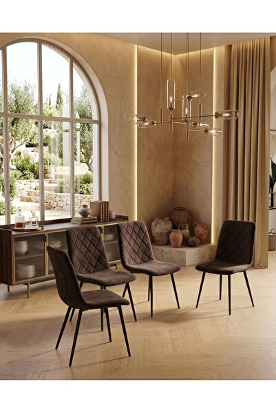 TrentonGCC طقم كراسي لغرفة الطعام 4 قطع