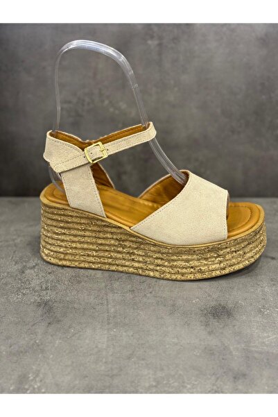 Zeyn SANDALE CU TOC CU PANĂ, FĂCUTE MANUAL, DIN PIELE NATURALĂ, CU TALPĂ DIN ...