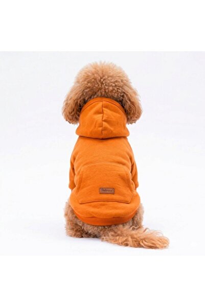 Pettrend Açık Turuncu Kanguru Cepli Kedi-Köpek Hoodie- Sweatshirt Kedi Köpek ...