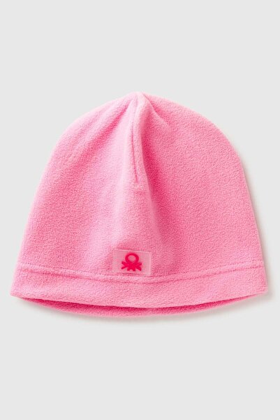 United Colors of Benetton Beretă cu logo roz detaliat, Cod model: 6U87GA01M2B4