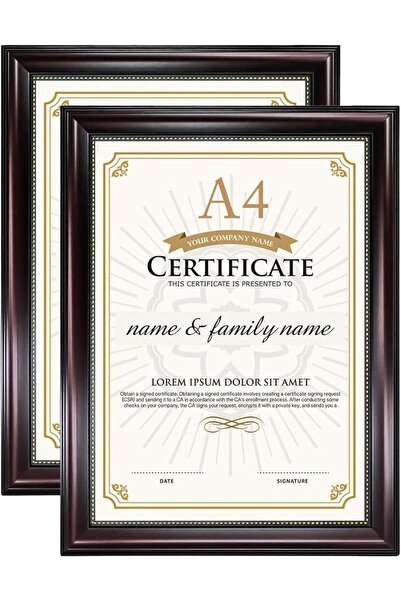 Decorhills إطار شهادات A4، زجاج حقيقي، للتعليق على الحائط وعرضه على الطاولة، ...