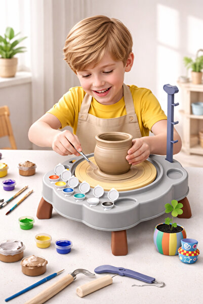 stars pearl Pottery and Planting Craft Kit for Kids - Develops Modeling and C...