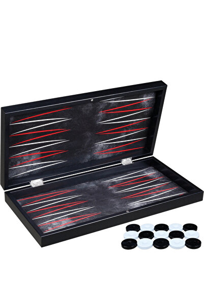 Livenda لعبة الطاولة بالجلد الأسود siyahderili01