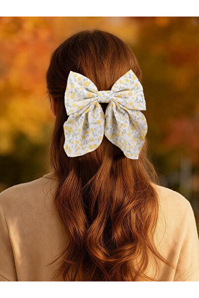 Take Two By Styli Pack of 3 - Floral Print Bow Hair Clip