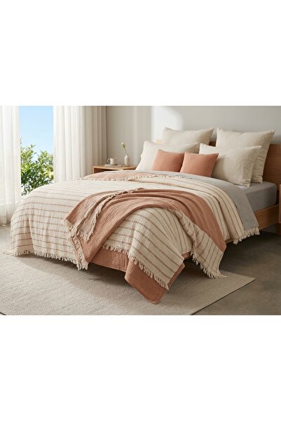 kesenegore 100% βαμβακερό ριγέ μοτίβο 8 στρώσεων Κάλυμμα μουσελίνας Πικέ 240*...