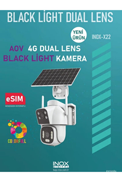 inox X22 AOV 4G Dual Lens Black Light Kamera eSIM