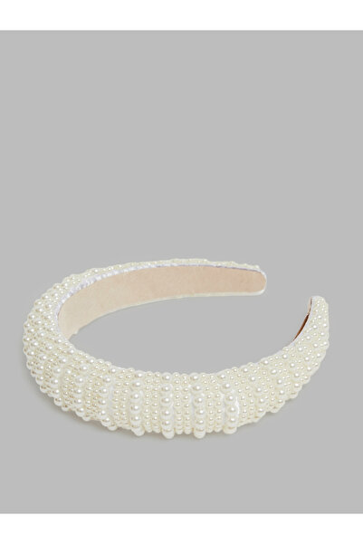Styli White Pearl Embellished Headband