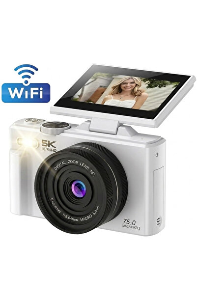 VALA ® Cameră digitală Ultra HD CCD 5K, 75MP, WIFI