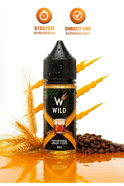 WILD Scottish Coffee 60ml/3mg Premium Likit Aroma - İskoç, Kahve - Kullanıma ...