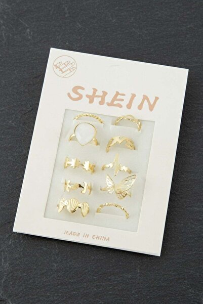 Bijuteri Net 5 Luxury Joint Rings with Drop Stones