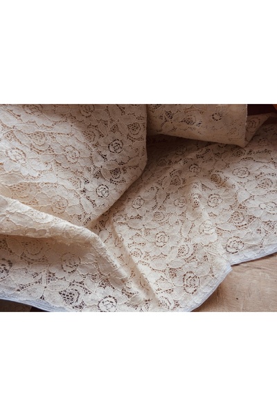 Naz Atölye VİNTAGE PAMUK DANTEL KUMAŞ